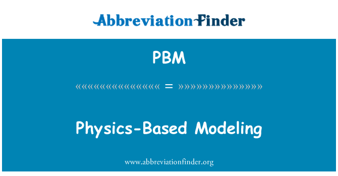 PBM: Modellazione basata sulla fisica