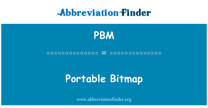 PBM: Portable Bitmap