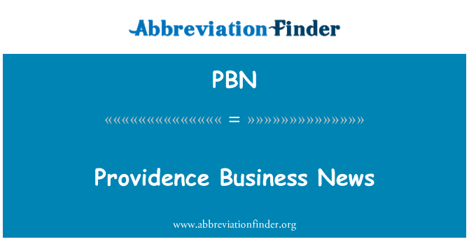 PBN: Providence obchodní zprávy