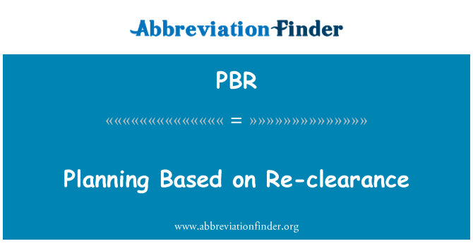 PBR: Planering utifrån Re-avslut