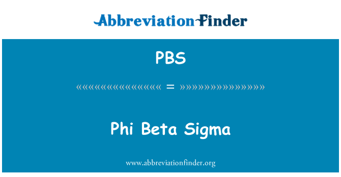 PBS: Phi Beta Sigma