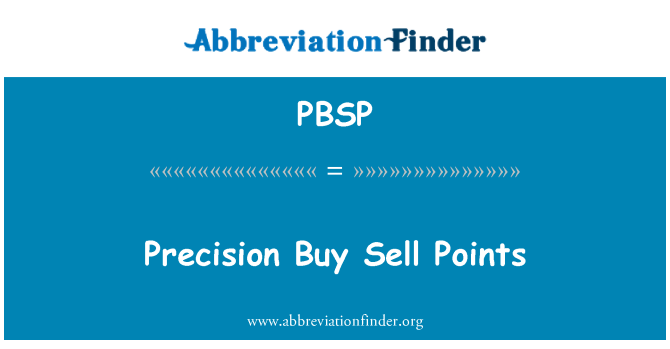 PBSP: Ak presizyon Acheter vann pwen yo