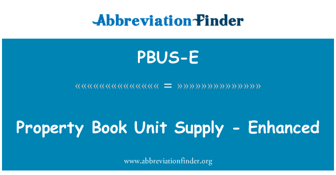 PBUS-E: 屬性書單位供應量-增強