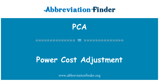 PCA: Power kulude korrigeerimine