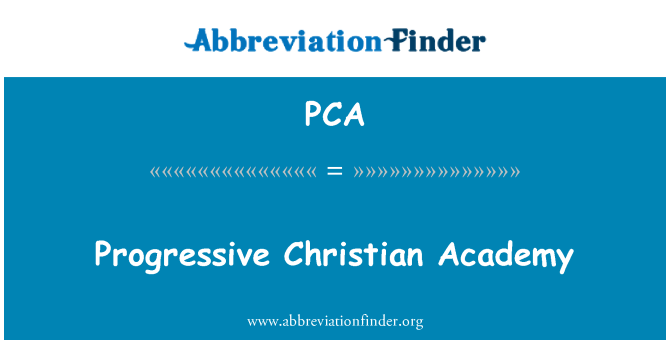PCA: Progresszív Christian Academy