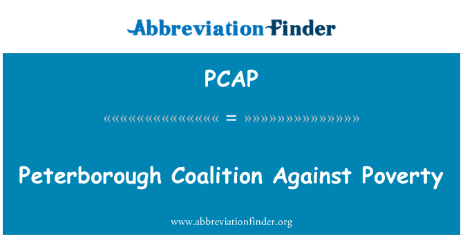 PCAP: Peterborough Coalition contre la pauvreté