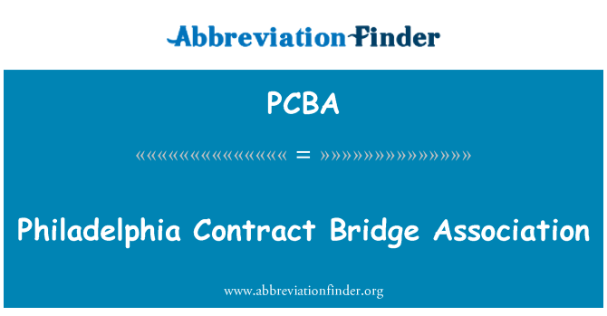 PCBA: Philadelphia anmase/sere kò pon, dan vise asosyasyon