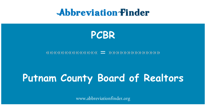 PCBR: Putnam County tanács Realtors