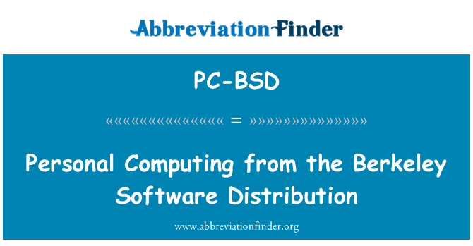 PC-BSD: رایانه های شخصی از توزیع نرم افزار برکلی