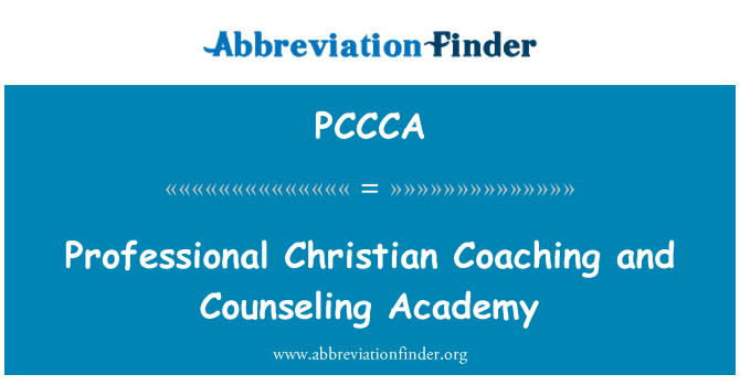 PCCCA: Professional Christian Coaching and Counseling Academy