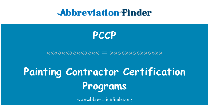 PCCP: Programmi di certificazione di imprenditore pittura