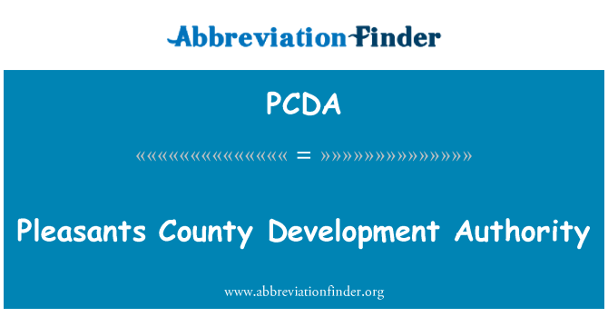 PCDA: Pleasants County Development Authority