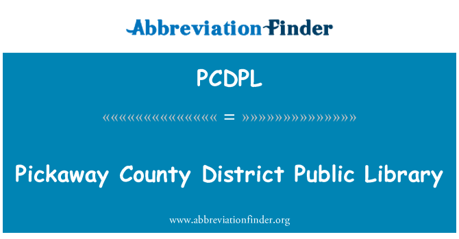 PCDPL: Obecní knihovna Pickaway okres