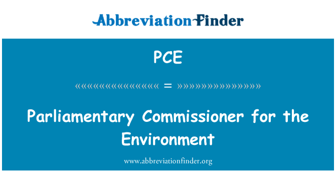 PCE: المفوض البرلماني للبيئة