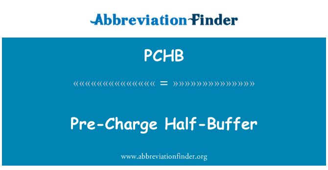 PCHB: Laden Sie bereits halb-Puffer