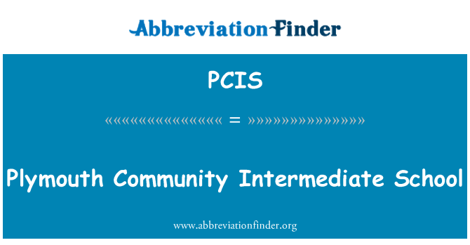 PCIS: Ysgol ganolradd cymunedol Plymouth