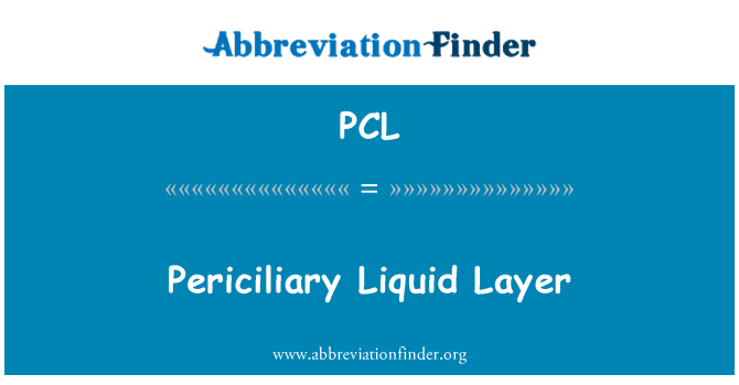 PCL: Periciliary Flüssigkeit Layer