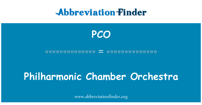 PCO: Filharmonijski komorni orkestar