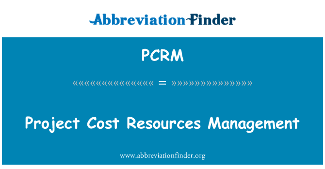 PCRM: Project Cost Resources Management