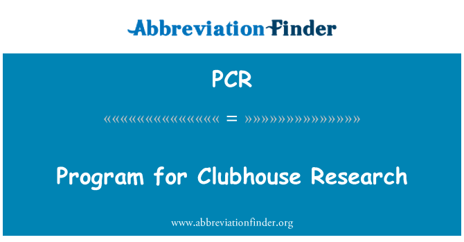PCR: Pwogram pou rechèch mezon espòtif