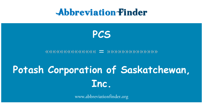 PCS: Kòperasyon potasse de Saskatchewan, Inc.