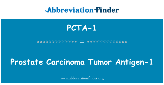 PCTA-1: سرطان پروستات تومور آنتی ژن 1