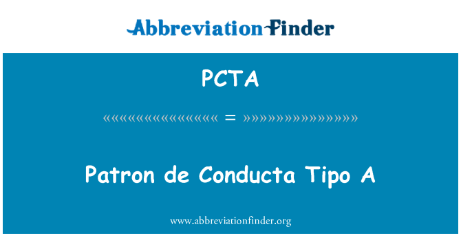 PCTA: Qaddisin de Conducta Tipo A