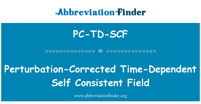PC-TD-SCF: اصلاح اختلال وابسته به زمان خود مطابق زمینه