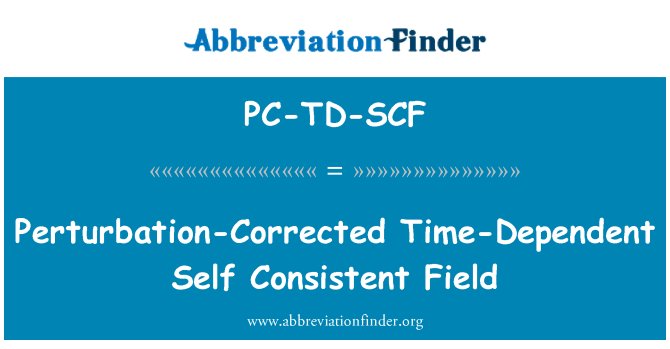 PC-TD-SCF: 摂動修正時間依存性自己一貫性のあるフィールド