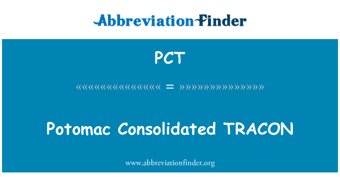 PCT: Potomac consolidat TRACON