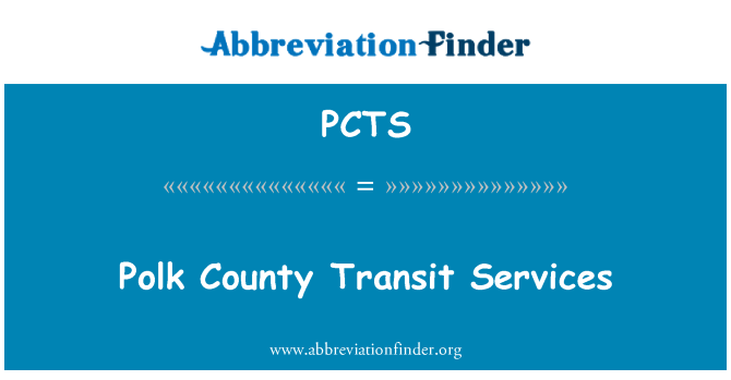 PCTS: Polk County transittjenester