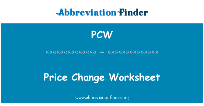 PCW: Prezz bidla Worksheet