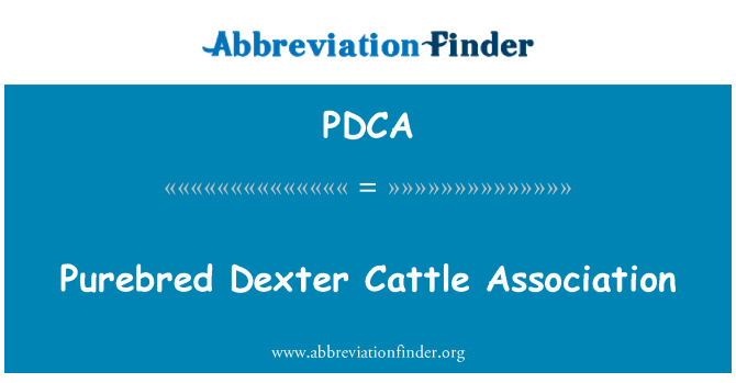 PDCA: Dexter trah ternak Asosiasi