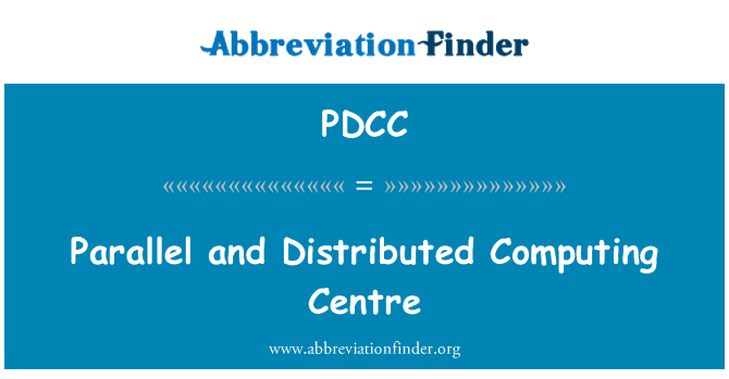 PDCC: מחשוב מרכז מקבילי ומבוזר