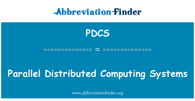 PDCS: Parallell distribuert databehandling systemer