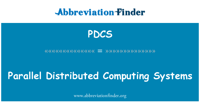 PDCS: Paralelné distribuovaných počítačových systémov