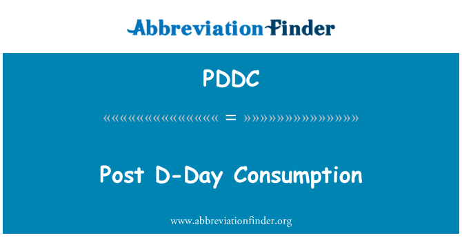 PDDC: Post d-forbrug