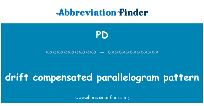 PD: drift gecompenseerd parallellogram patroon