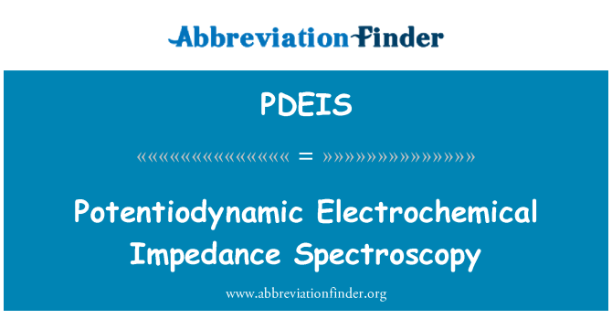 PDEIS: Potentiodynamic elektrochemické impedanční spektroskopie