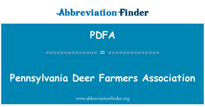 PDFA: Deer Pennsilvani fèmye asosyasyon