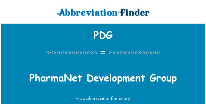 PDG: קבוצת הפיתוח של PharmaNet