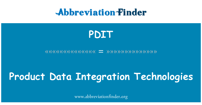 PDIT: เทคโนโลยีการรวมข้อมูลผลิตภัณฑ์