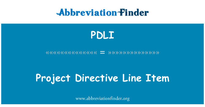 PDLI: Projek baris arahan Item