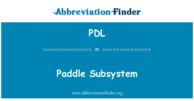 PDL: Is-system Paddle