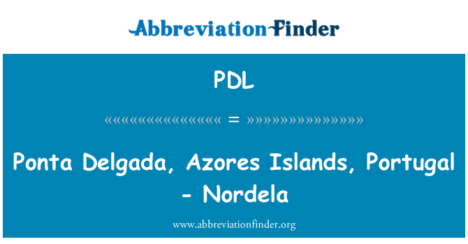 PDL: Ponta Delgada, Pulau-pulau di Azores, Portugal - Nordela
