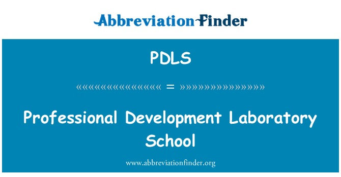 PDLS: Professionell utveckling laboratorium skola