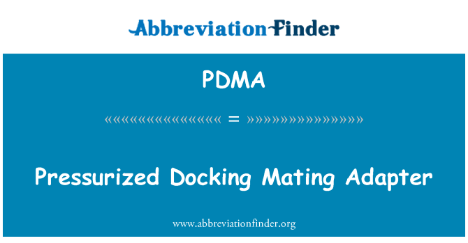 PDMA: تحت فشار Docking جفت آداپتور