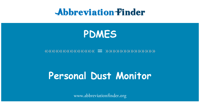 PDMES: 個人的なダスト モニター