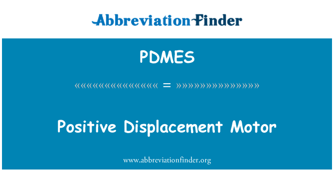 PDMES: Objemové Motor