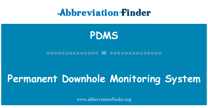 PDMS: Sistèm Contrôle Downhole pèmanan